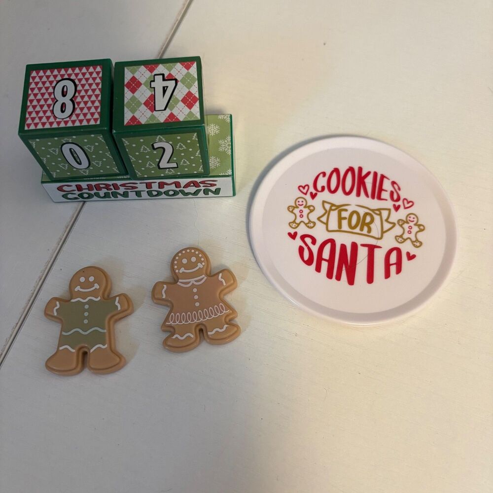 My Life As Christmas Countdown Ginger Bread And Plate